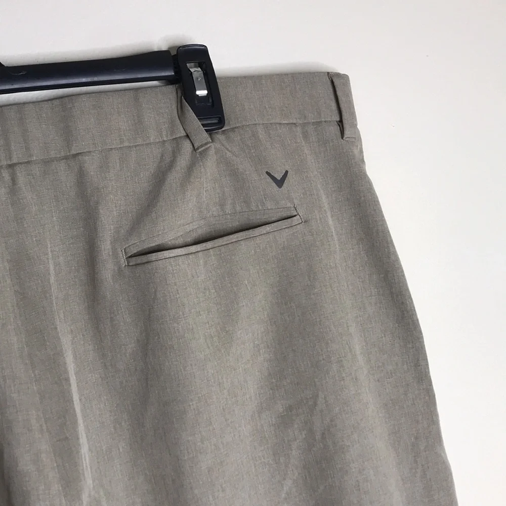 Callaway Golf Shorts Men's Opti-Dri Performance Lightweight Khaki Size 42
